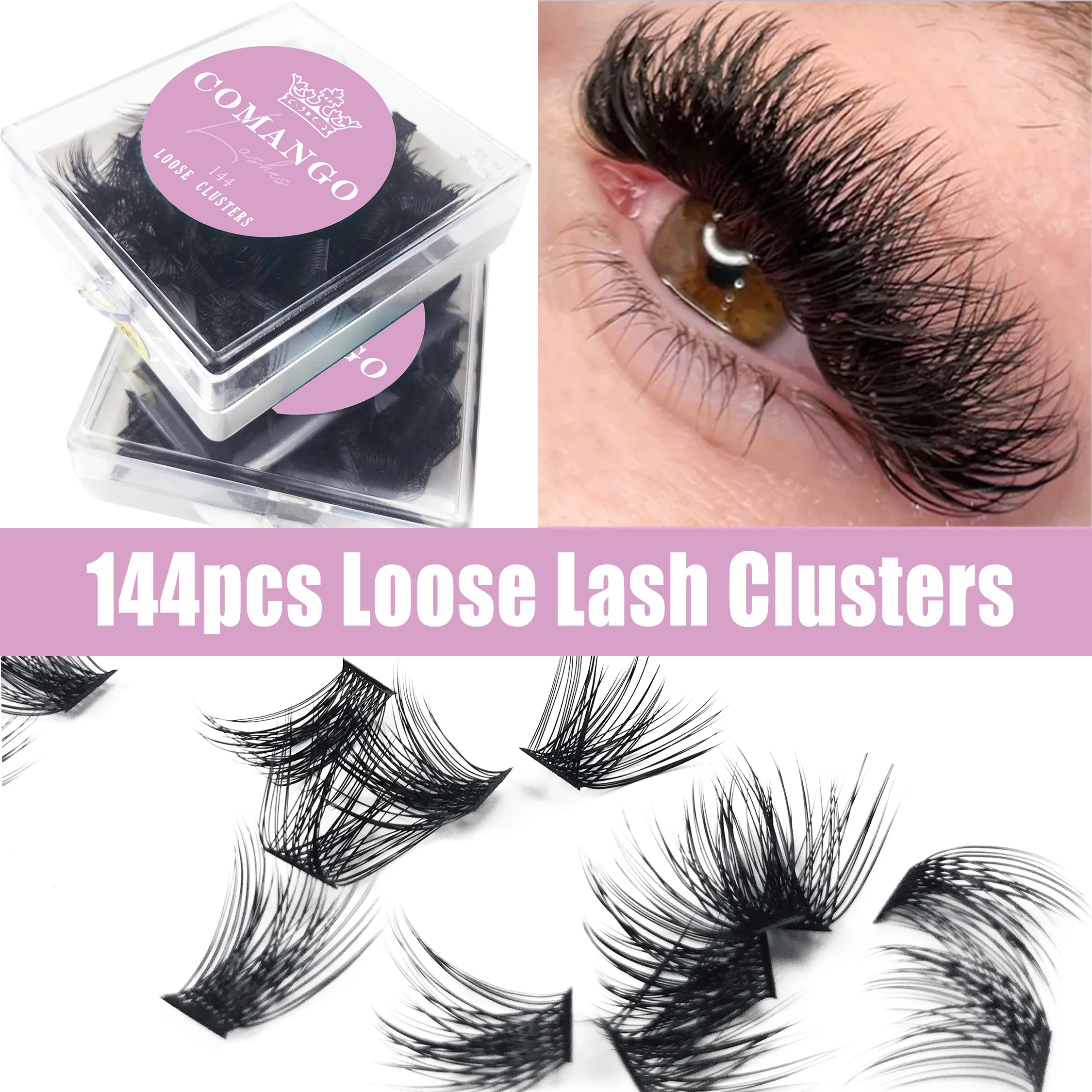 Curl Cluster Lashes Extension DIY