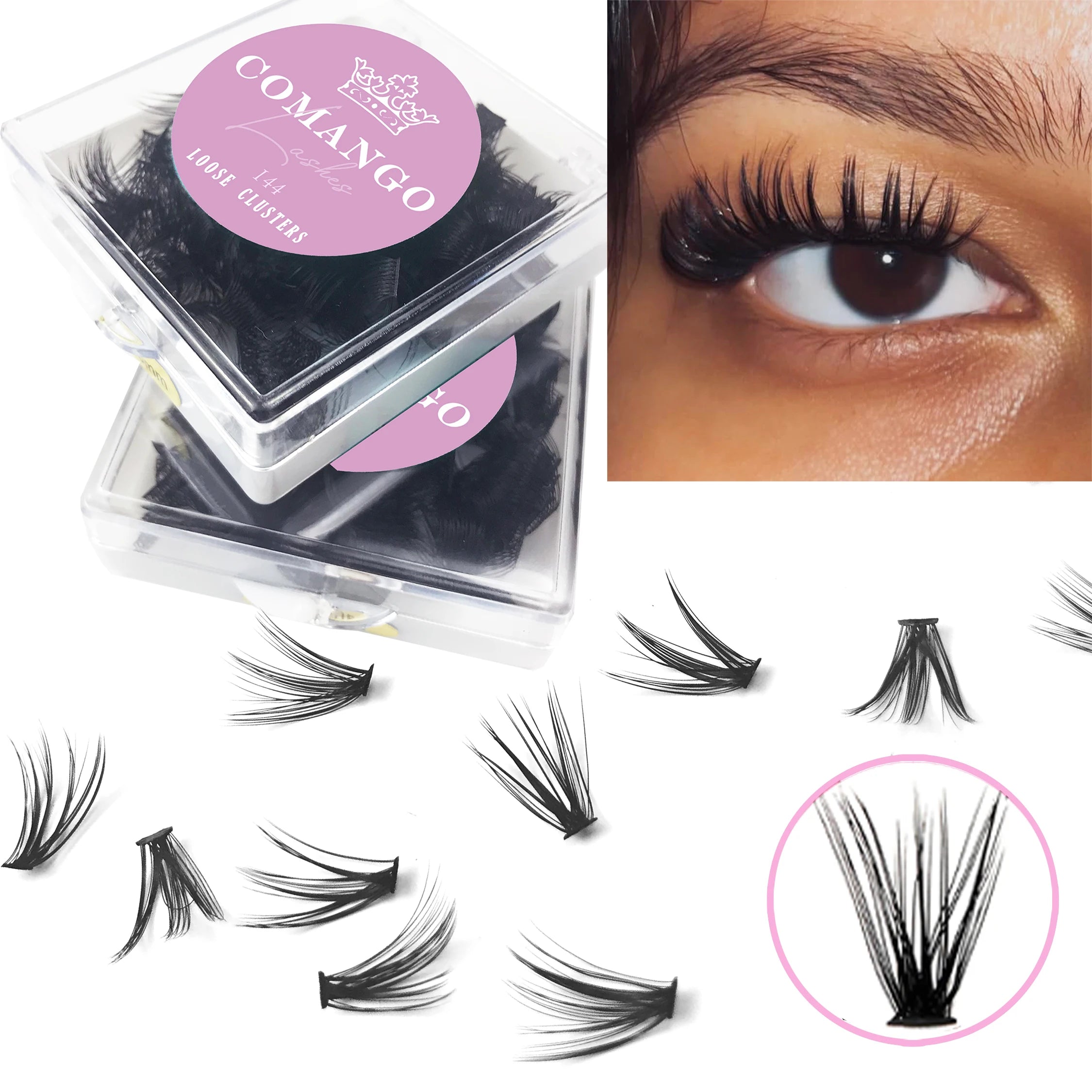 Curl Cluster Lashes Extension DIY