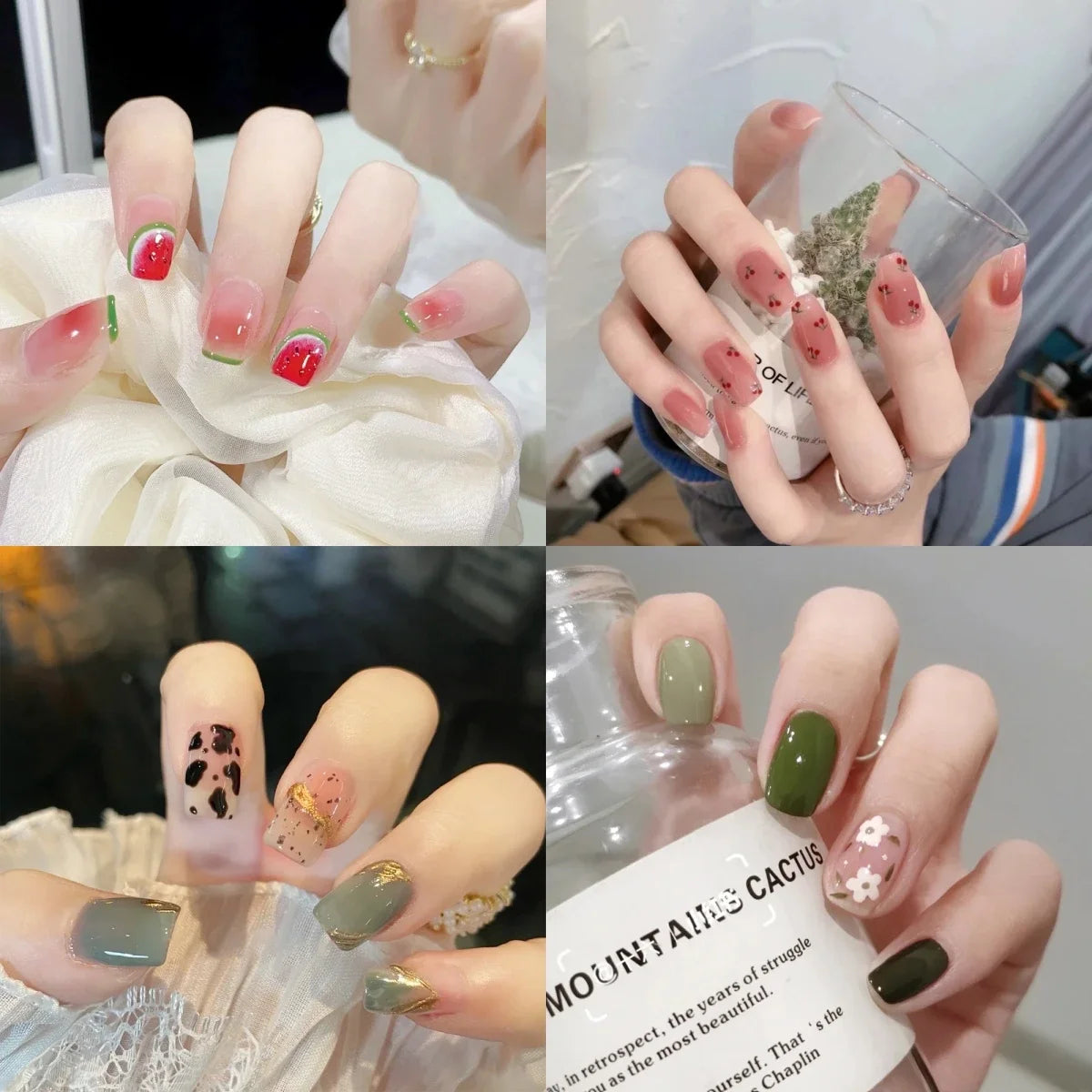 Cute and Playful Fake Nails